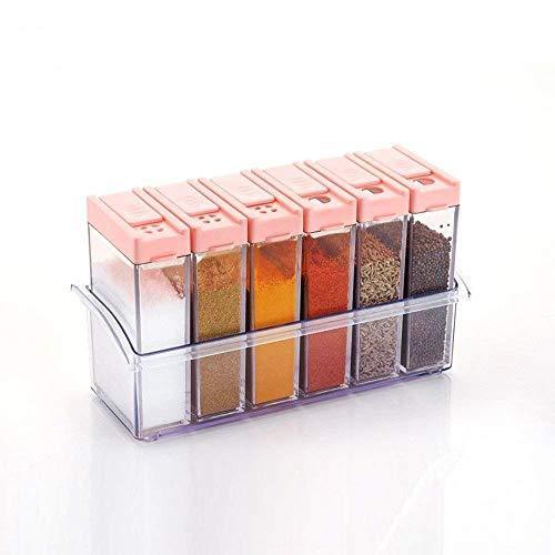 122 Plastic Spice Jars (6 Pcs 14x22x8cm Multicolour) 122 Plastic Spice Jars (6 Pcs 14x22x8cm Multicolour)